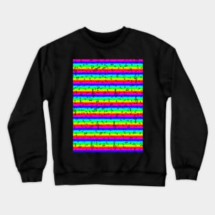 Rainbow Sheet Music Notes Pattern Crewneck Sweatshirt